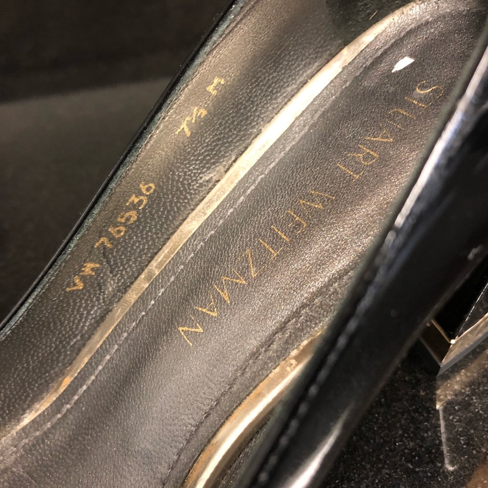 Stuart Weitzman Patent Leather Block Heel Pumps - image 6